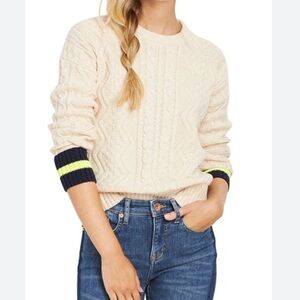 Vineyard Vines Cream Cable Knit Sweater